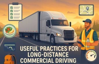 What are some useful practices for long-distance commercial driving? commercial driving