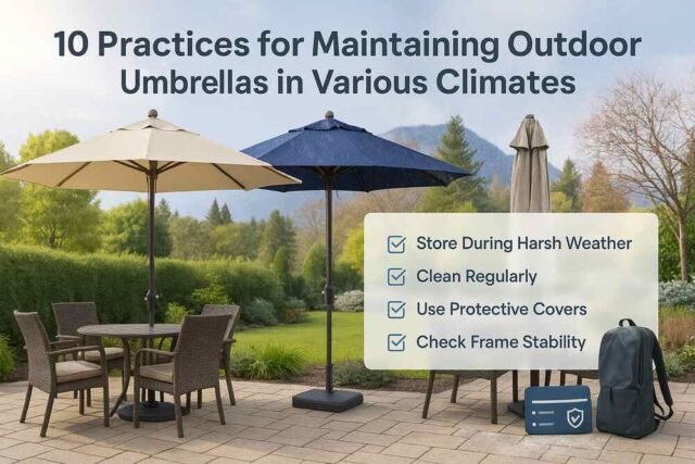outdoor umbrella maintenance tips