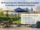 What Are 10 Practices For Maintaining Outdoor Umbrellas In Various Climates? outdoor umbrella maintenance tips