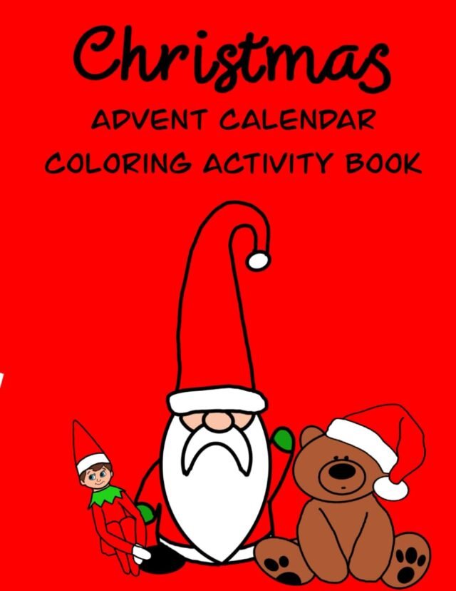 Christmas Advent Calendar Coloring Activity Book