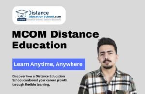 Distance Education For MCOM: Admission Open Distance Education For MCOM