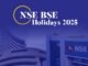 NSE Holidays 2025 Complete List and Stock Market Closure Dates NSE holidays