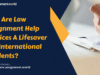 Why Are Law Assignment Help Services A Lifesaver For International Students? Law Assignment Help Services A Lifesaver For International Students