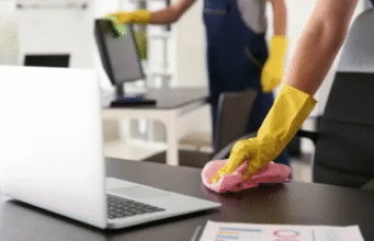 Healthcare Interior Design That Supports Patient Recovery Goals brye a+ cleaning team cleaning office in ny.