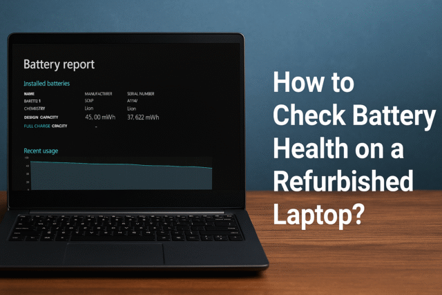 Check Battery Health on a Refurbished Laptop