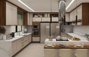 Modulaspace | Open plan modular kitchen design in Lucknow homes